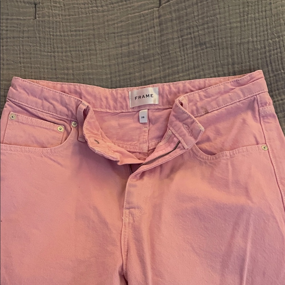 Frame Denim Pink Flare & Wide Leg Jeans